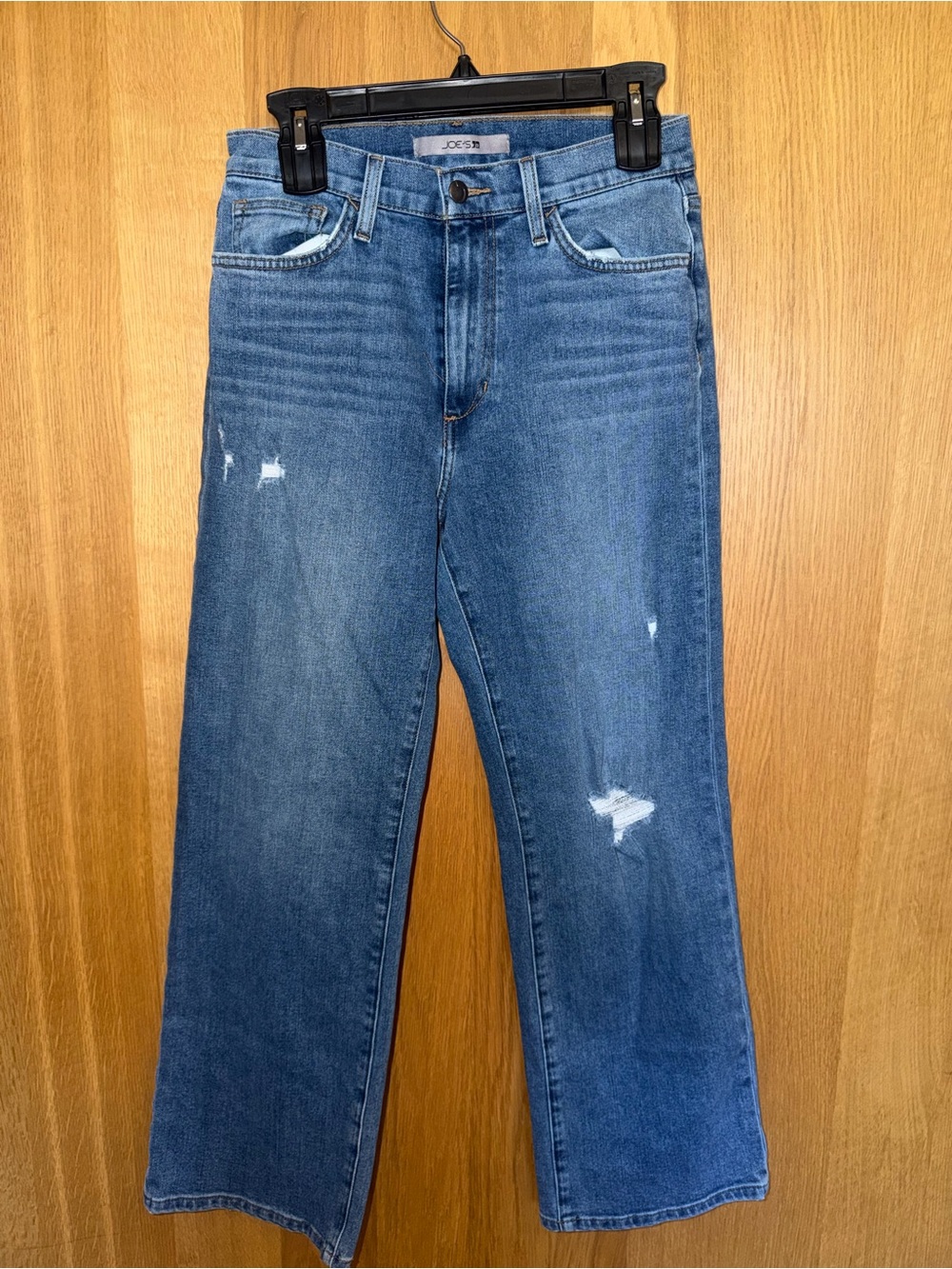 Joe's Straight Leg Distressed Blue Jeans